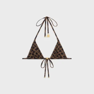 Top Triomphe Triangle z matowej dzianiny z motywem Monogram