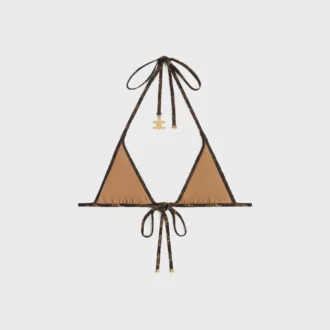 Top Triomphe Triangle z matowej dzianiny z motywem Monogram