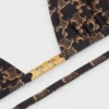 Top trójkątny z dzianiny z monogramem Top trójkątny z dzianiny z monogramem
