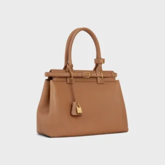 Torba CELINE Conti z miękkiej, ziarnistej skóry cielęcej Torba CELINE Conti z miękkiej, ziarnistej skóry cielęcej