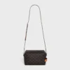 Torba crossbody Take Away z Triomphe Canvas i skóry cielęcej Torba crossbody Take Away z Triomphe Canvas i skóry cielęcej