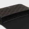 Torba listonoszka z klapką z Triomphe Canvas i skóry cielęcej Torba listonoszka z klapką z Triomphe Canvas i skóry cielęcej