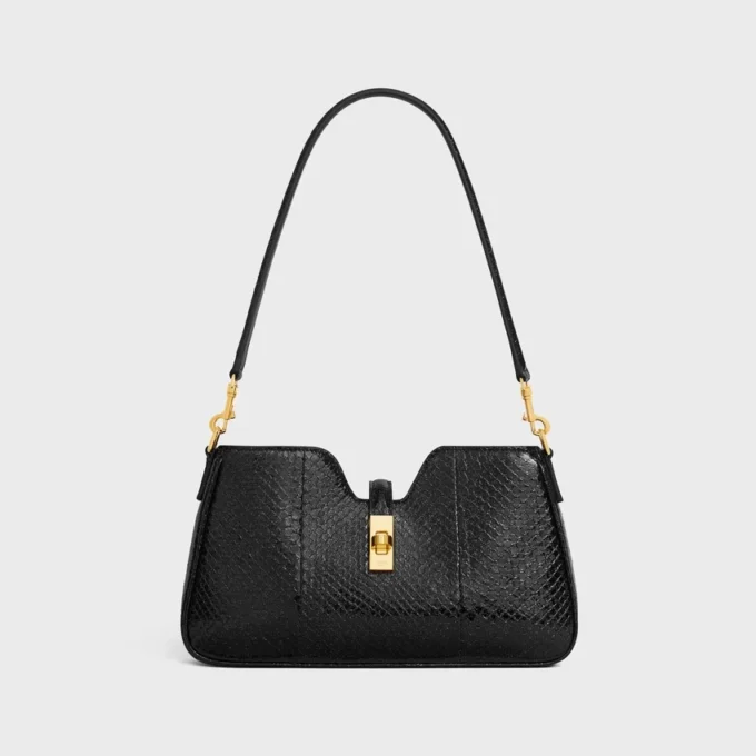 Torba na ramię Camille 16 Soft z brokatowego pytona Torba na ramię Camille 16 Soft z brokatowego pytona