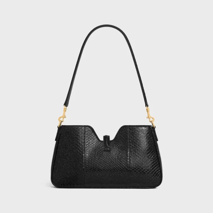 Torba na ramię Camille 16 Soft z brokatowego pytona Torba na ramię Camille 16 Soft z brokatowego pytona