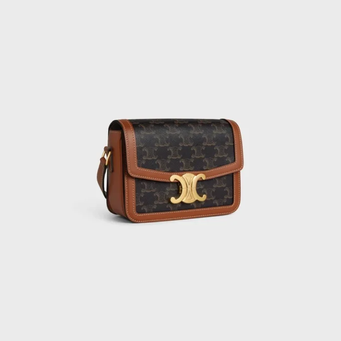 Torba Teen Triomphe z tkaniny Triomphe Canvas i skóry cielęcej Torba Teen Triomphe z tkaniny Triomphe Canvas i skóry cielęcej