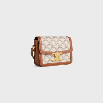 Torba Teen Triomphe z tkaniny Triomphe Canvas i skóry cielęcej