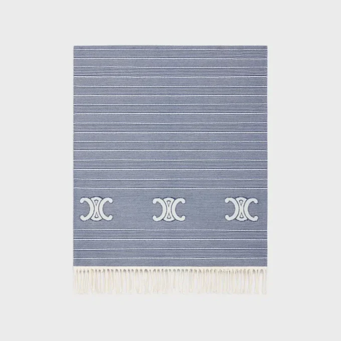 Triomphe Fouta z bawełny w paski