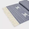 Triomphe Fouta z bawełny w paski