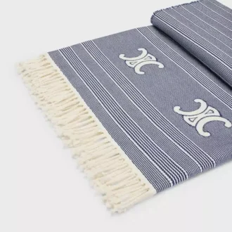 Triomphe Fouta z bawełny w paski