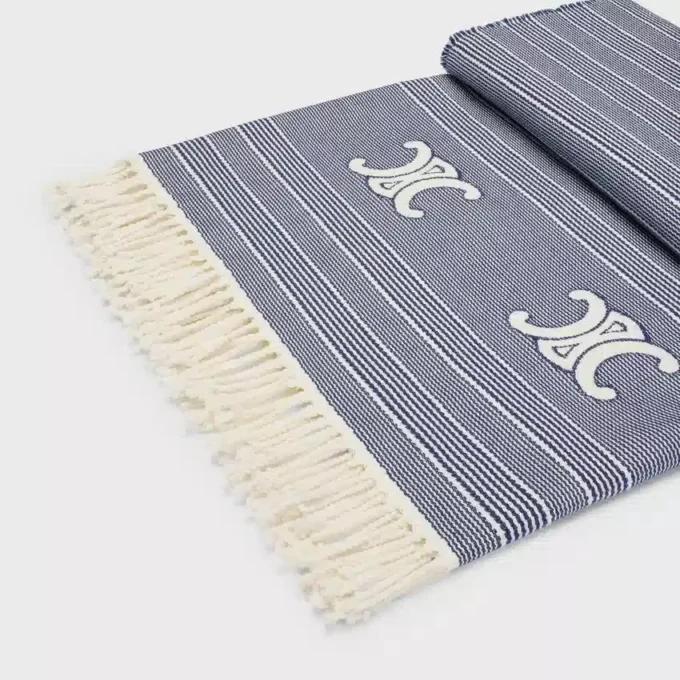 Triomphe Fouta z bawełny w paski