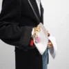 Wisiorek Candy Bar z emalii i mosiądzu z wykończeniem w kolorze złotym Wisiorek Candy Bar z emalii i mosiądzu z wykończeniem w kolorze złotym